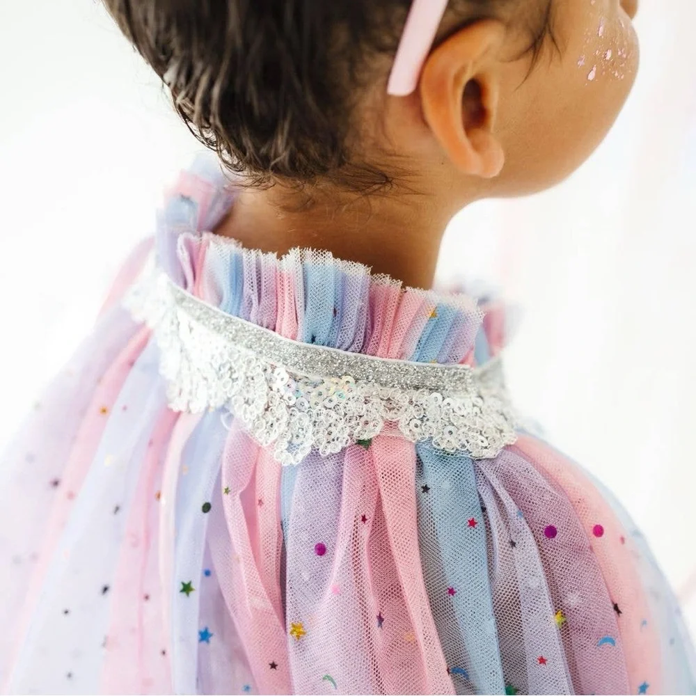 Sweet Wink Girl Dress Up Kit Unicorn Cape Wand Headband Halloween Costume